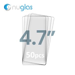 NUGLAS 2.5D Tempered Glass Protector for iPhone SE 2020 / SE 2022 [Clear] [No Retail Package] [50 Pieces]