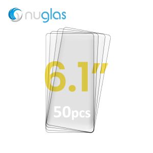 NUGLAS 2.5D Tempered Glass Protector for iPhone 14 Pro [Clear] [No Retail Package] [50 Pieces]
