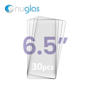 NUGLAS 2.5D Tempered Glass Protector for iPhone XS Max / 11 Pro Max [Clear] [No Retail Package] [30 Pieces]