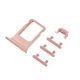 [000] iPhone 8 Plus Side Buttons Set and Sim Card Tray Holder Nano Slot Space Replacement [Gold]