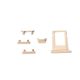 [000] iPhone 7 Side Buttons Set and Sim Card Tray Holder Nano Slot Space Replacement [Gold]