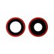 iPhone 11 Rear Camera Lens Cover Ring Replacement [Red] [2Pcs]