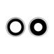 iPhone 11 Rear Camera Lens Cover Ring Replacement [White] [2Pcs]