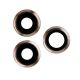 iPhone 11 Pro / 11 Pro Max Rear Camera Lens Cover Ring Replacement [Gold] [3Pcs]