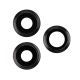 iPhone 11 Pro / 11 Pro Max Rear Camera Lens Cover Ring Replacement [Black] [3Pcs]