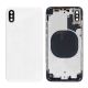 iPhone X Back Rear Battery Cover Housing Door Replacement [with Frame] [White]