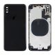 iPhone X Back Rear Battery Cover Housing Door Replacement [with Frame] [Black]