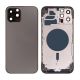 iPhone 12 Pro Max Back Rear Battery Cover Housing Door Replacement [with Frame] [Black]