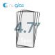 NUGLAS 5D Curved Tempered Glass Protector for iPhone SE 2020 / SE 2022 [Black] [No Package] (5 pcs)