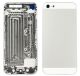[000] iPhone 5 Rear Back Battery Cover Housing Door with Side Buttons [Silver]