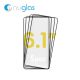 NUGLAS 5D Tempered Glass Protector for iPhone 14 Pro [Black] [No Package] (5 pcs)