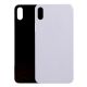 iPhone X Back Rear Battery Cover Housing Door Replacement [With Large Camera Hole] [Glass Only] [High Quality] [White]