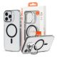 Case It F MagicCam Series Camera Ring Kickstand Transparent Case for for iPhone 16 Pro w/ Magsafe