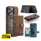 Case It Removable Magnetic Wallet Leather Case Bundle for iPhone 17 Series [Total 20 pcs]