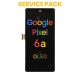 OLED Screen Replacement with Touch and Digitizer Assembly for Google Pixel 6a [With Frame] [Black] [Service Pack]