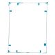 [000]iPad 3/4 Touch Screen Frame [White]