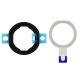 [000] iPad Air Home Button Rubber Gasket Set [White]