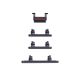 iPhone 11 Side Buttons Set Replacement [Black]