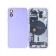 iPhone 12 Back Rear Battery Cover Housing Door Replacement [Assembly] [with Frame] [Purple]