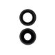 iPhone 12 / 12 Mini Rear Camera Lens Cover Ring Replacement [Black] [2Pcs]