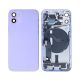 iPhone 12 Mini Back Rear Battery Cover Housing Door Replacement [Assembly] [with Frame] [Purple]