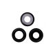 iPhone 12 Pro Max Rear Camera Lens Cover Ring Replacement [Black] [3pcs]