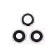 iPhone 12 Pro Max Rear Camera Lens Cover Ring Replacement [White] [3pcs]