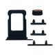 iPhone 14 / 14 Plus Side Buttons Set and Sim Card Tray Holder Replacement [Midnight]