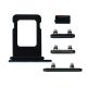 iPhone 14 Pro / 14 Pro Max Side Buttons Set and Sim Card Tray Holder Replacement [Space Black]