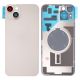 iPhone 14 Plus Back Rear Battery Cover Housing Door Replacement [With Large Camera Hole] [Glass with Metal Panel] [High Quality] [White]