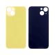 iPhone 14 Plus Back Rear Battery Cover Housing Door Replacement [With Large Camera Hole] [Camera Ring and Rear Glass 2in1] [Glass Only] [High Quality] [Yellow]