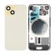 iPhone 15 Back Rear Battery Cover Housing Door Replacement [With Rear Camera Lens] [With MagSafe Magnet] [Camera Ring and Rear Glass 2in1] [Glass with Metal Panel] [Yellow]