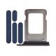 iPhone 15 Pro / 15 Pro Max Side Buttons Set and Sim Card Tray Holder Replacement [Blue Titanium]