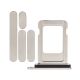 iPhone 15 Pro / 15 Pro Max Side Buttons Set and Sim Card Tray Holder Replacement [White Titanium]