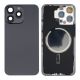 iPhone 15 Pro Max Back Rear Battery Cover Housing Door Replacement [With Rear Camera Lens] [With MagSafe Magnet] [High Quality] [Black Titanium]