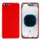 iPhone 8 Plus Back Rear Battery Cover Housing Door Replacement [with Frame] [Red]