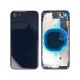 iPhone SE 2022 Back Rear Battery Cover Housing Door Replacement [With Camera Lens] [with Frame] [Black]