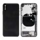 iPhone X Back Rear Battery Cover Housing Door Replacement [Assembly] [with Frame] [Black]