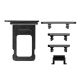 iPhone XR Side Buttons Set and Sim Card Tray Holder Replacement [Black]