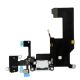 [000] iPhone 5 Charging Port Dock Connector Headphone Jack with Microphone Flex Cable Ribbon [White]