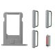 [000] iPhone 6 Plus Side Buttons Set and Sim Card Tray Holder Nano Slot Space Replacement[Grey]