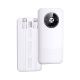 Remax Pinjur Series PD 20W + QC 22.5W Output 10000mAh Built-In Cable Fast Charging Power Bank [White]