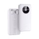 Remax Pinjur Series PD 20W + QC 22.5W Output 20000mAh Built-In Cable Fast Charging Power Bank [White]