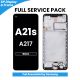 Samsung Galaxy A21s (A217) 2020 LCD Screen Replacement with Digitizer Assembly [With Frame] [Service Pack] [Black]