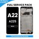 Samsung Galaxy A22 (A225) 2021 LCD Screen Replacement with Digitizer Assembly [With Frame] [Service Pack] [Black]