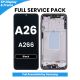Samsung Galaxy A26 A266 OLED Screen Replacement with Digitizer Assembly [With Frame] [Service Pack] [Black]