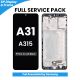 Samsung Galaxy A31 (A315) 2020 LCD Screen Replacement with Digitizer Assembly [With Frame] [Service Pack] [Prime Crush Black]
