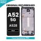 Samsung Galaxy A52s 5G (A528) 2021 OLED Screen Replacement with Digitizer Assembly [With Frame] [High Quality] [Black]