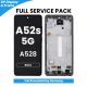Samsung Galaxy A52s 5G (A528) 2021 OLED Screen Replacement with Digitizer Assembly [With Frame] [Service Pack] [Black]
