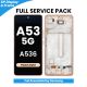 Samsung Galaxy A53 5G (A536) 2022 OLED Screen Replacement with Digitizer Assembly [With Frame] [Service Pack] [Peach Gold]